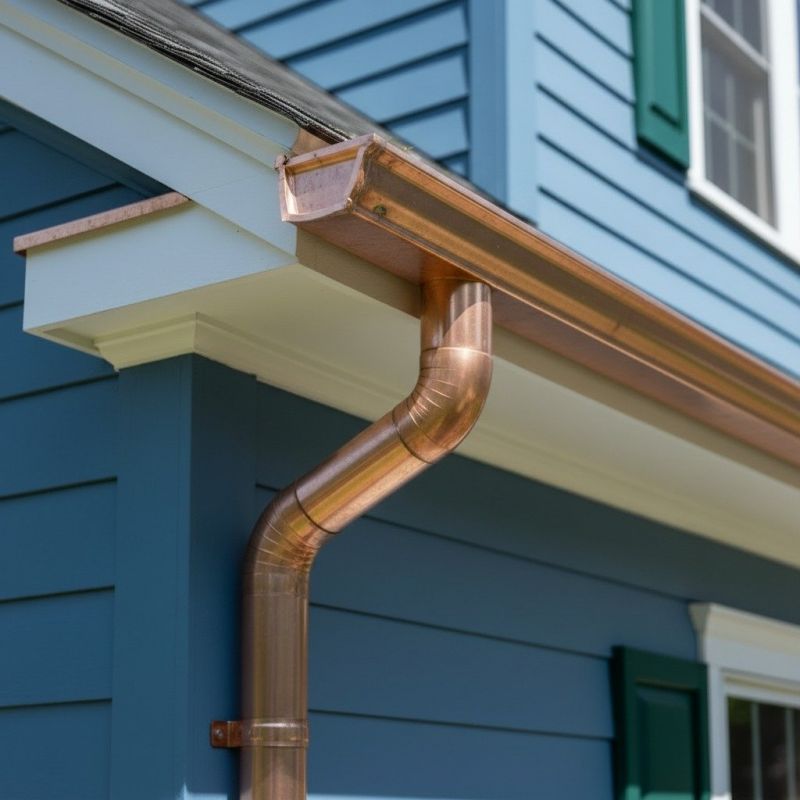 Copper Gutter Replacement detail